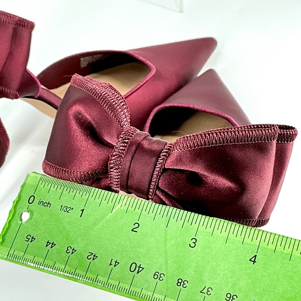 Steve Madden Size 9 Burgundy Satin Bow D'Orsay Stiletto Pumps NEW Belindah $119 - Picture 13 of 13